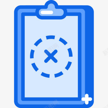 纯净蓝色剪贴板业务284蓝色图标图标