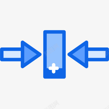 纯净蓝色反射箭头56蓝色图标图标