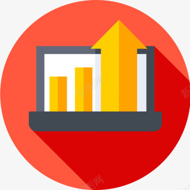 金色条形条形图分析11扁平图标图标