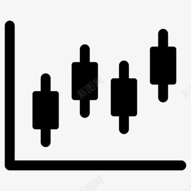道路交通图表烛台分析图表图标图标