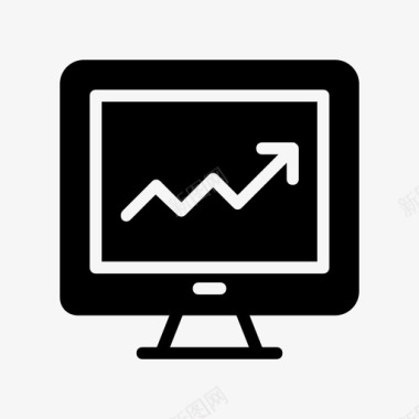 显示器免扣PNG成长图表计算机图标图标