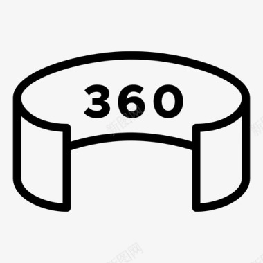 360全景360电影院图标图标