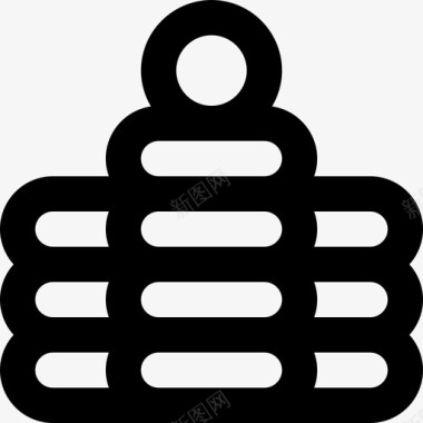 金额筹码扑克筹码扑克轮廓线性图标图标