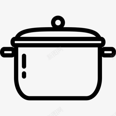 平底锅锅碗厨师图标图标