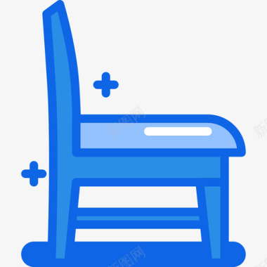 椅子108办公室蓝色图标图标