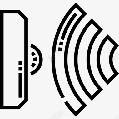 红外测温仪红外线domotics11线性图标图标
