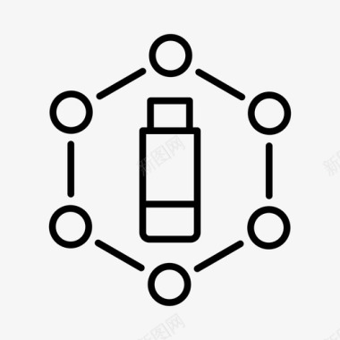 卡通数据连接连接数据数字图标图标