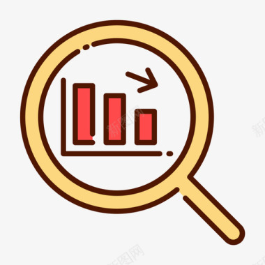 分析矢量图分析数据分析10线性颜色图标图标