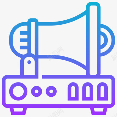 20ml扩音器对话资产20梯度图标图标