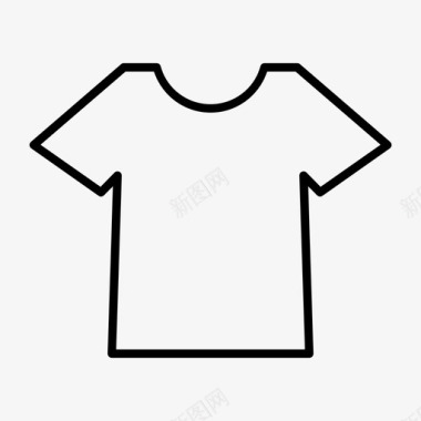 短袖衬衫服装t恤图标图标