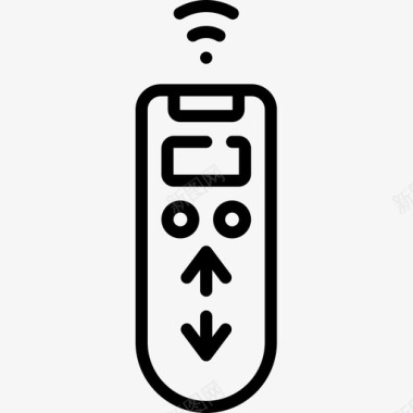 远程控制domotics21线性图标图标