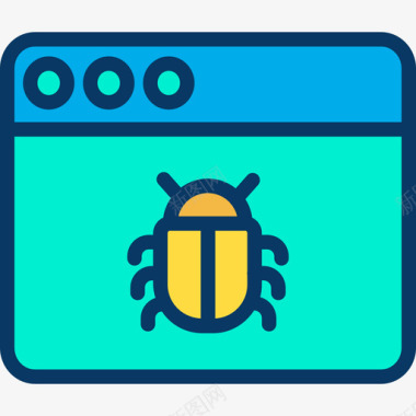 线性Bug网络安全11线性颜色图标图标