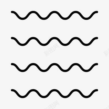 几何图案波浪图案波浪线图标图标