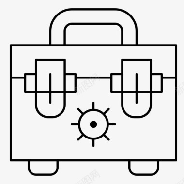 工程建筑头盔袋子建筑工具图标图标