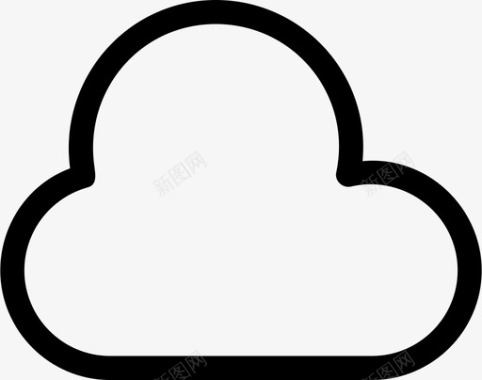 云服务器云云计算云数据图标图标