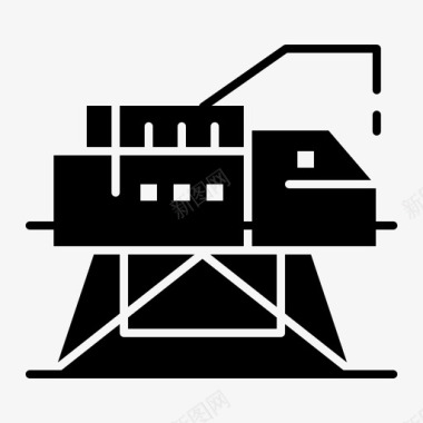 平台建筑工程实验室图标图标