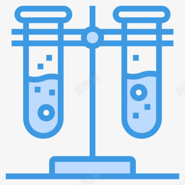 试管化学36蓝色图标图标