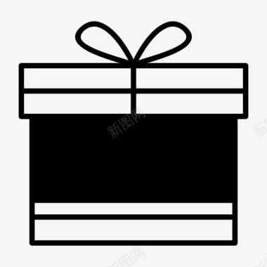 西饼礼盒礼物生日礼盒图标图标