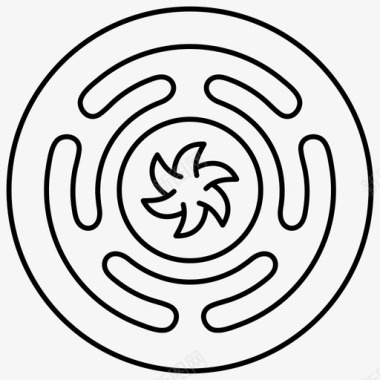 轮子斯特罗法洛斯炼金术神秘主义图标图标