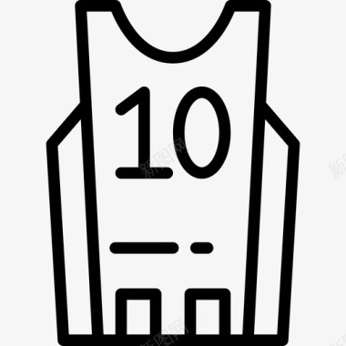 运动小人图标矢量素材篮球运动衫运动68直线型图标图标