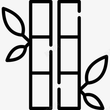 竹斗笠竹日本36直系图标图标