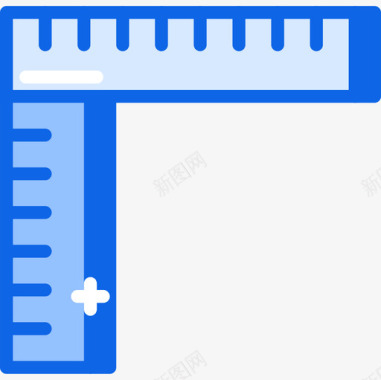 量尺子尺子ui界面30蓝色图标图标