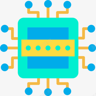 消费CPUCpu网络安全10扁平图标图标