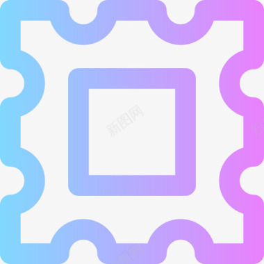 图章逻辑26梯度图标图标