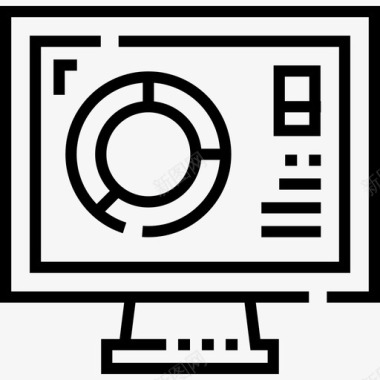 数据化分析免抠报告分析16线性图标图标