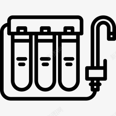 水管工过滤器自来水过滤器图标图标