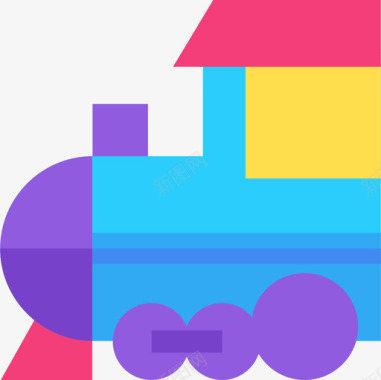 整蛊玩具火车儿童玩具6扁平图标图标