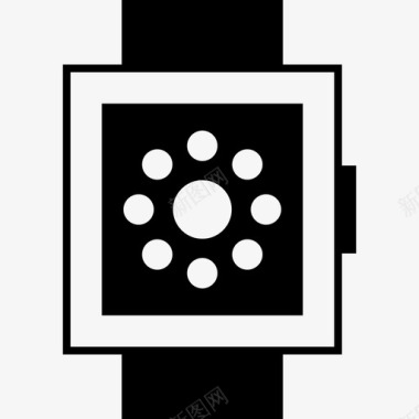 智能手表应用程序圆圈智能手表标志符号图标图标