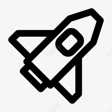 火箭卫星飞船火箭轨道宇宙飞船图标图标