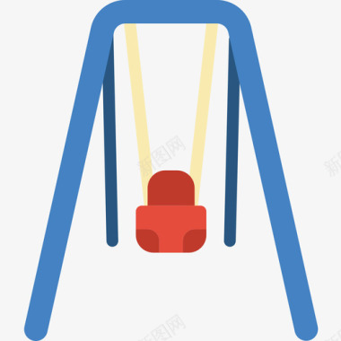 秋千养育孩子3平躺图标图标