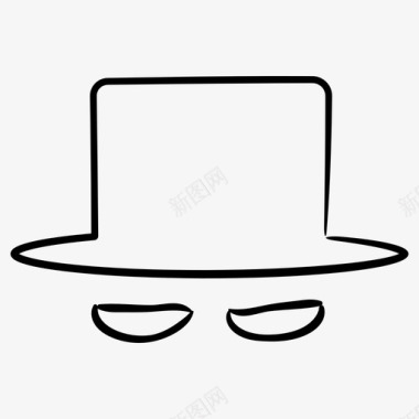 公共标识安全私人隐姓埋名隐姓埋名模式图标图标