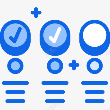 列选项列ui界面30蓝色图标图标