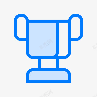 蓝色闪电背景奖励国际象棋5蓝色图标图标