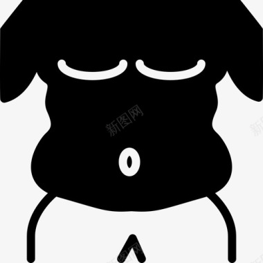 不抽烟肥胖腹部超重图标图标