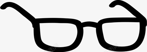 手绘眼镜配件图标图标
