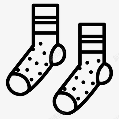 秋冬袜子袜子时尚2直线型图标图标