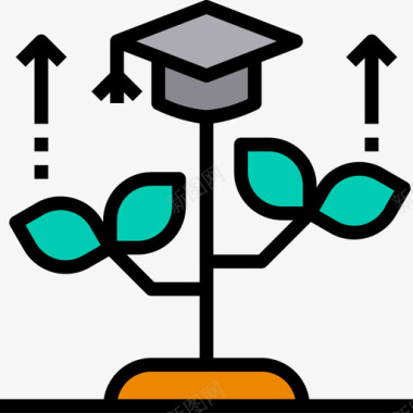 保质量质量教育215线颜色图标图标