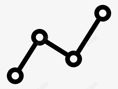 矢量放射线条分析图条形图线条图图标图标