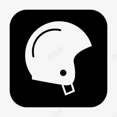 公共标识安全头盔摩托车摩托车头盔图标图标