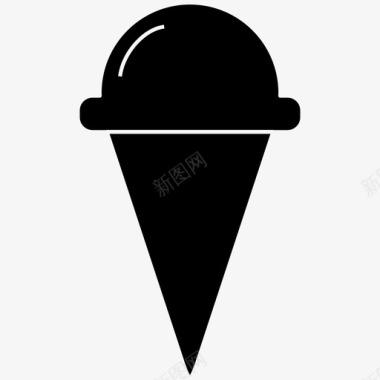 冰淇淋筒冰淇淋棒冰棒图标图标