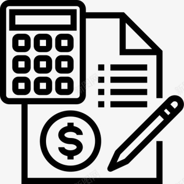 数字货币会计货币74直系图标图标