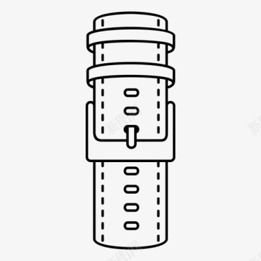 皮表带带扣图标图标