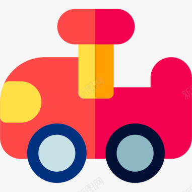 汽车儿童玩具3扁平图标图标