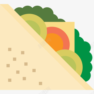 食物三明治食物126平的图标图标