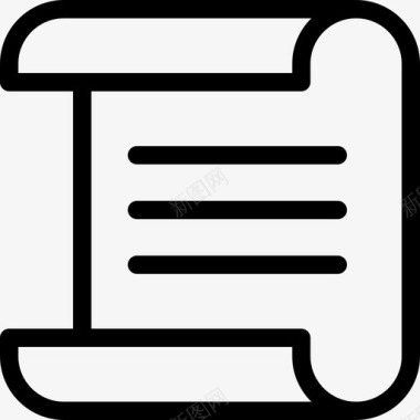 收据收据电子商务124线性图标图标