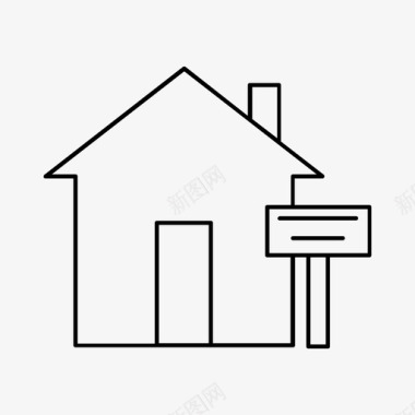 卖房子房子房产图标图标